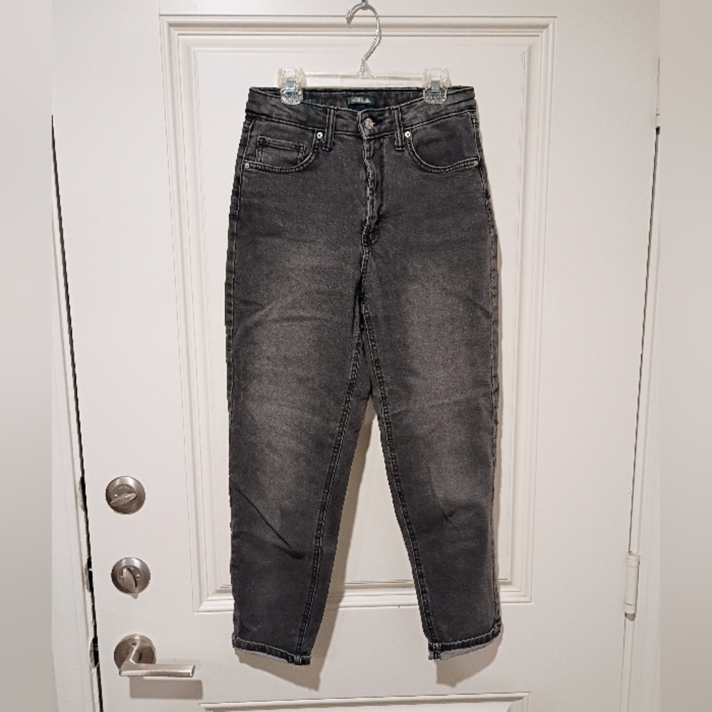 Wild Fable Women's Charcoal Super-high Rise Mom Jeans